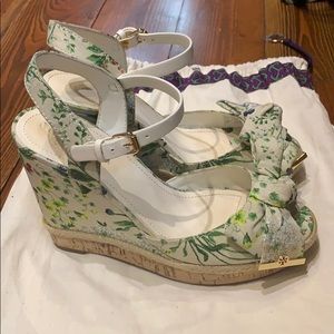 Tory Burch Floral Wedge